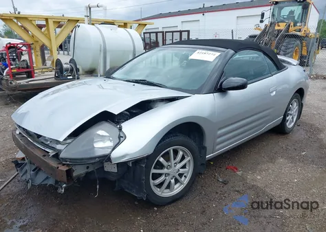 2001 Mitsubishi Eclipse Spyder Gs из США, поврежденный, VIN 4A3AE35GX1E006225